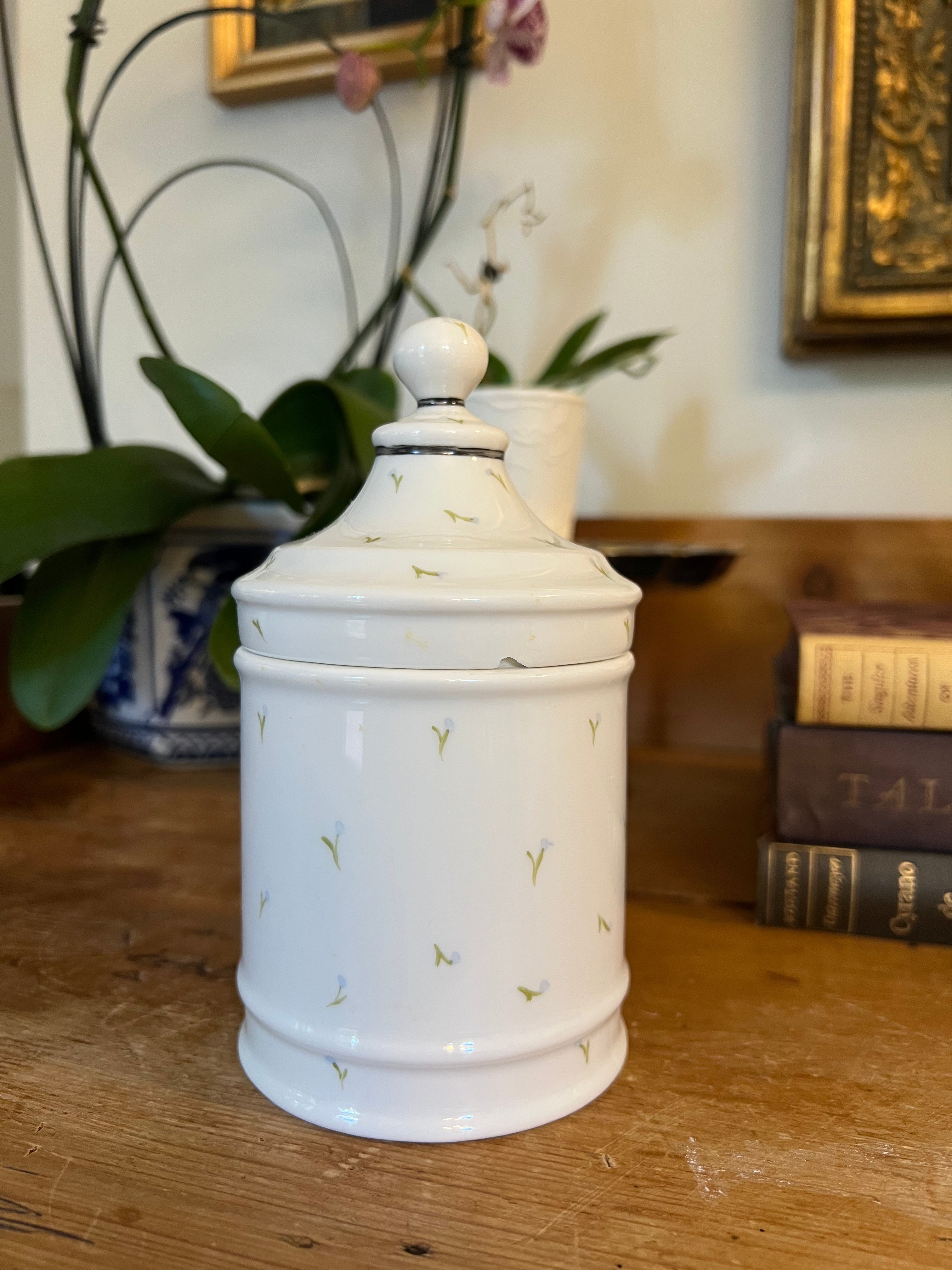Vista Alegre Floral Apothecary Jar