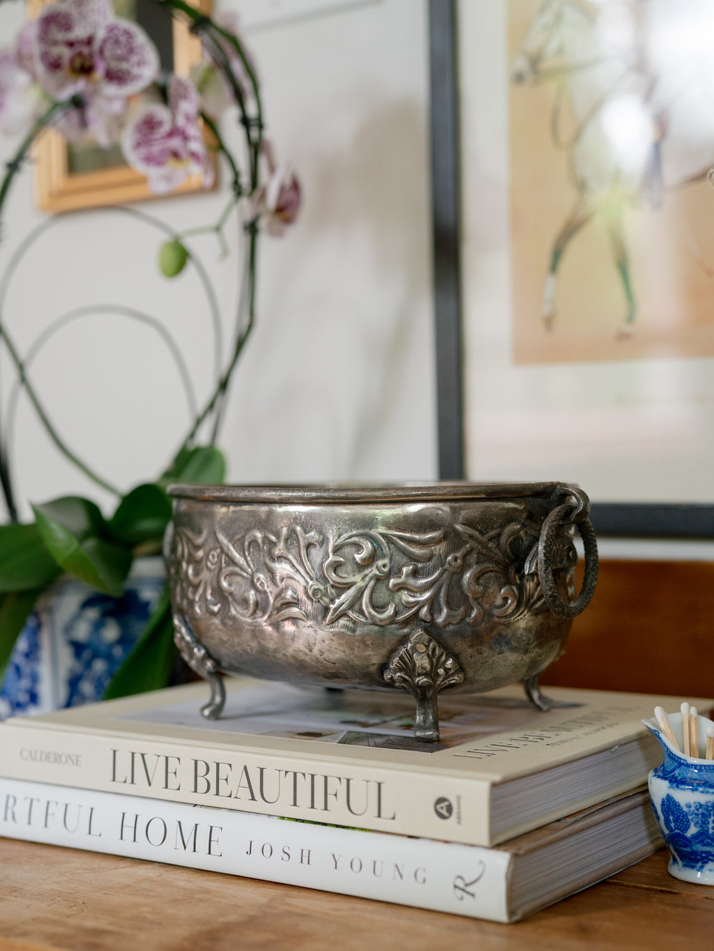 Silverplated Footed Jardinière