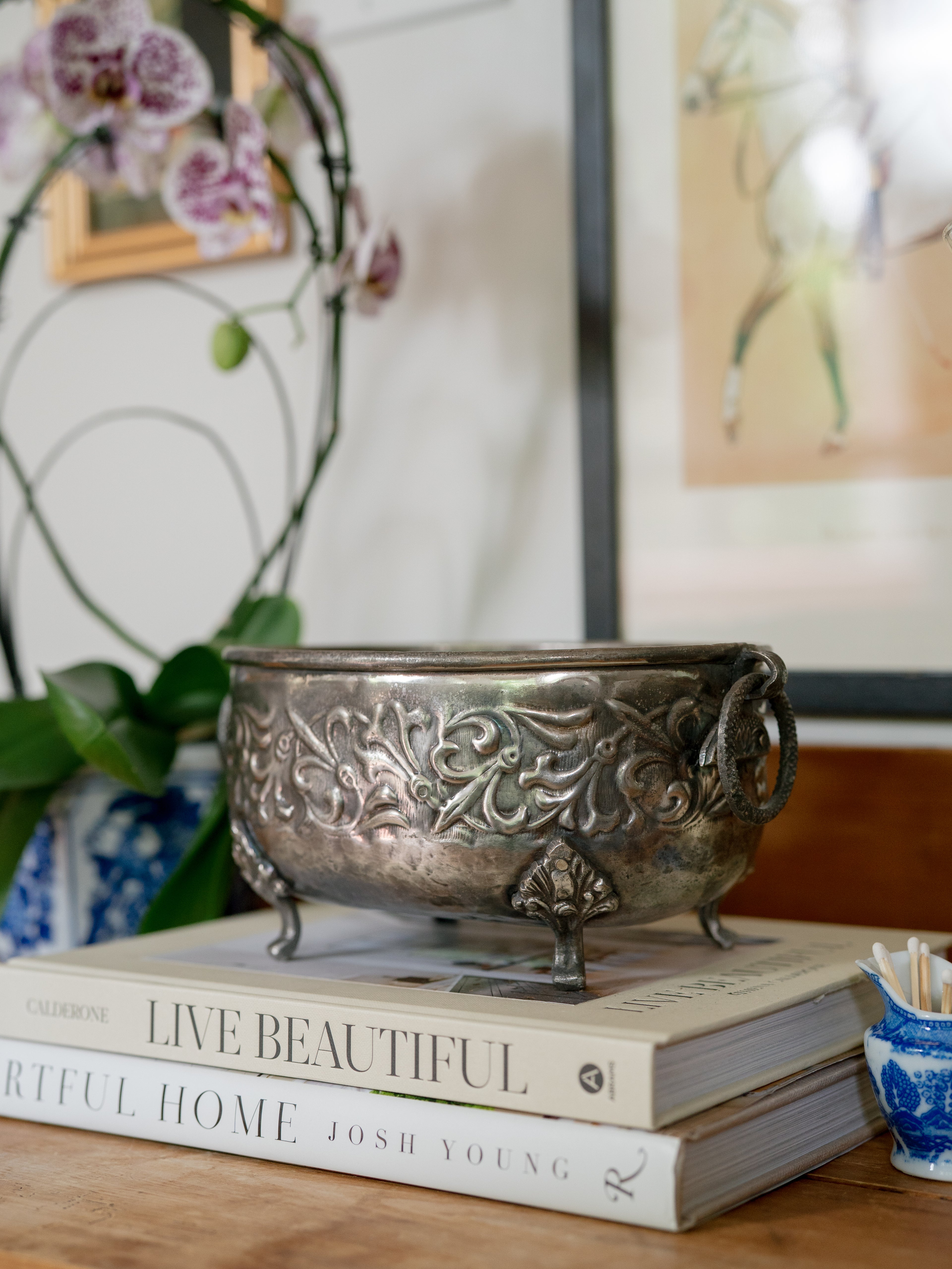 Silverplated Footed Jardinière