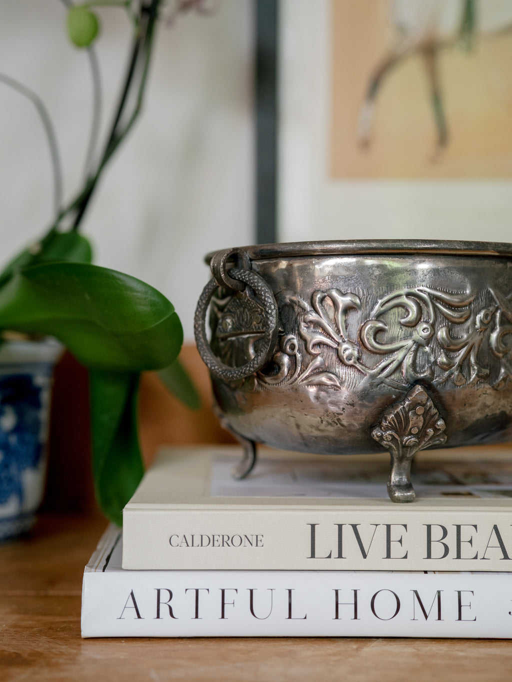 Silverplated Footed Jardinière