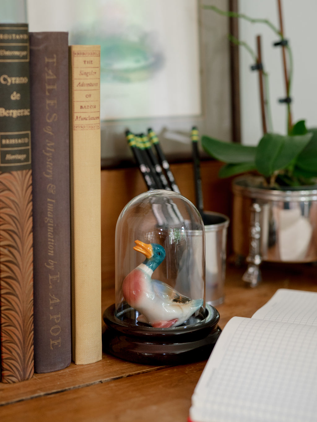 Goebel Mallard Duck With Cloche