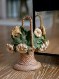 Antique Braided Bouquet Cast Iron Doorstop